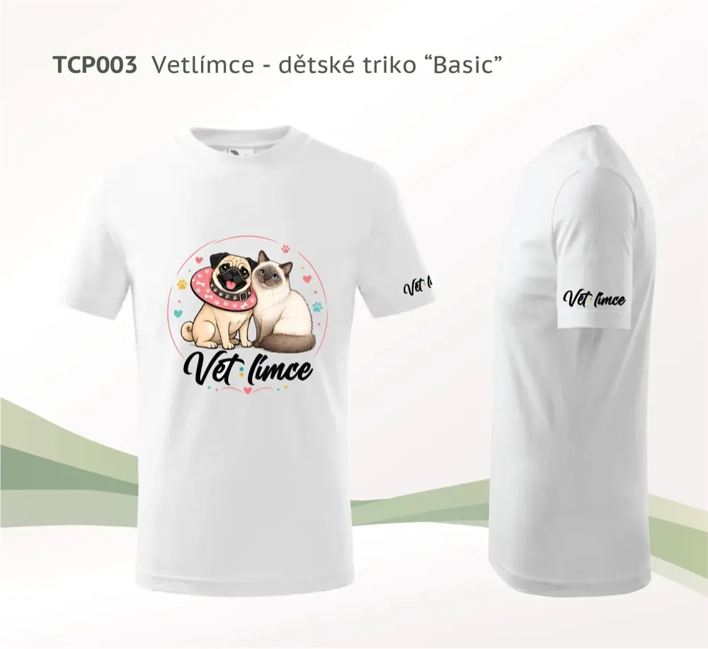 Dětské tričko VETlímce — Mopsík a Daisy