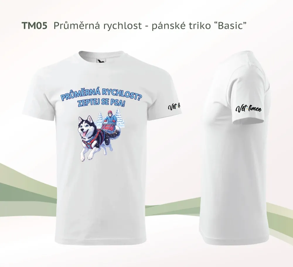 Pánské tričko VETlímce — Průměrná rychlost