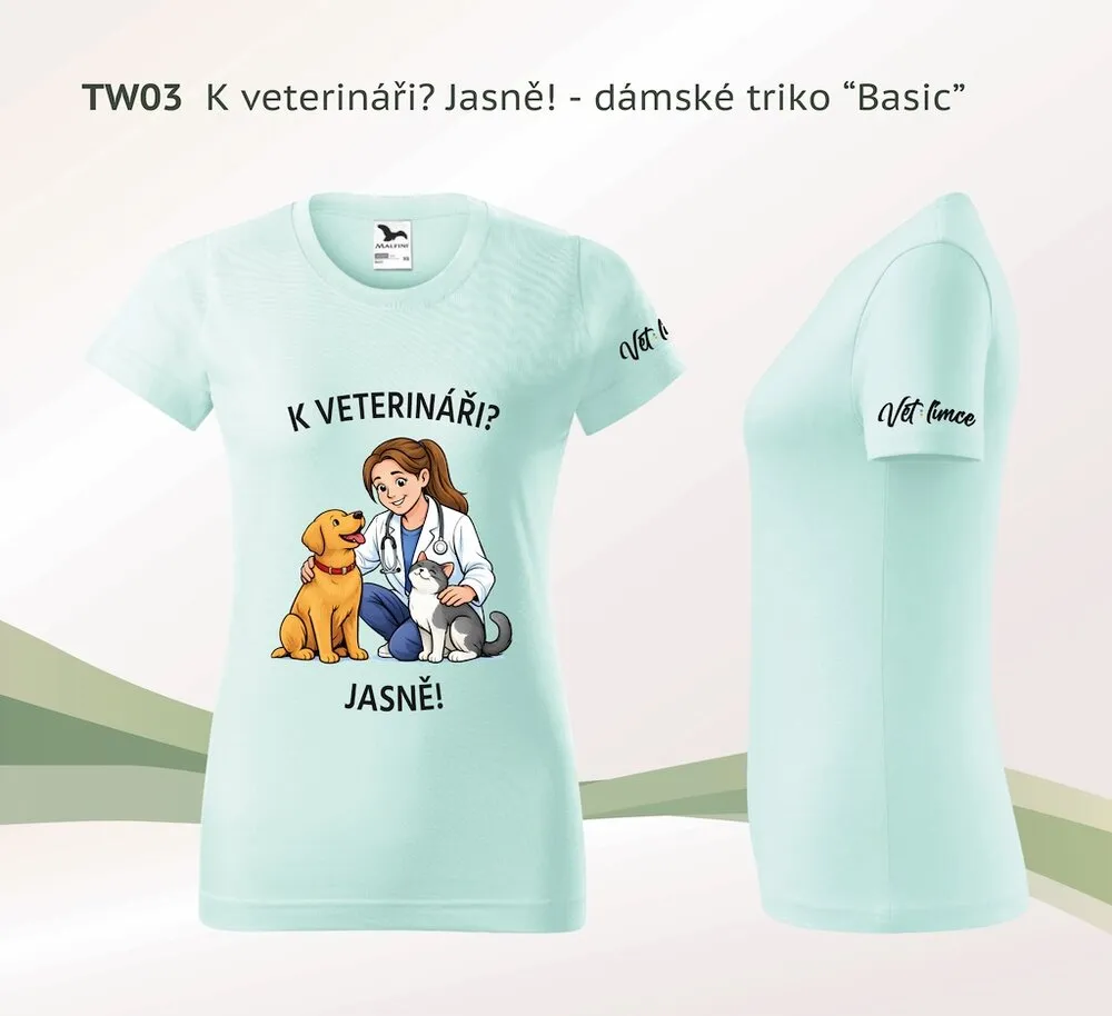 Dámské tričko VETlímce — veterinární edice 1