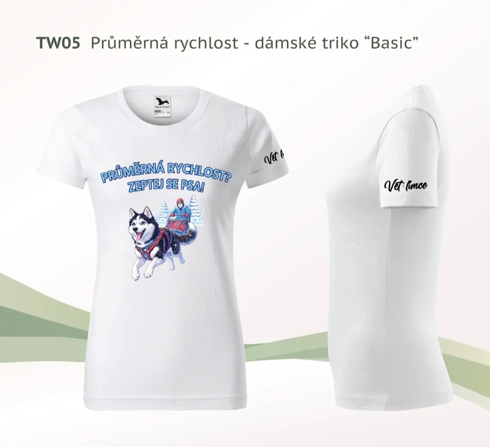 Dámské tričko VETlímce — Průměrná rychlost