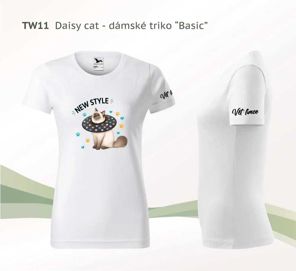 Dámské tričko VETlímce — Daisy cat