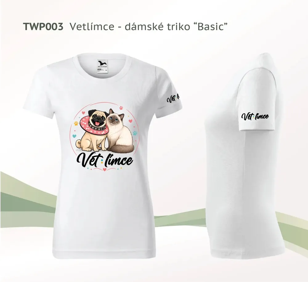 Dámské tričko VETlímce — Mopsík a Daisy